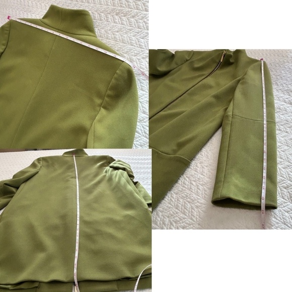 Vince Camuto Zip Front Funnel Neck 3/4 Length Jacket in Pistachio Green Size L - Picture 13 of 17